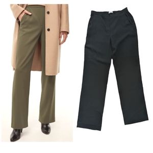 Aritzia Babaton Ray black tailored, wide-leg dress pant, size 8